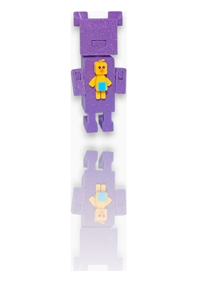 Super Adventure Bears - Ayı , Baaren Ve Şika Kaliteli Loy3d 9 Cm Mor