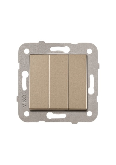 Viko Artline Novella Bronz Üçlü Anahtar Çerçevesiz - 92605268