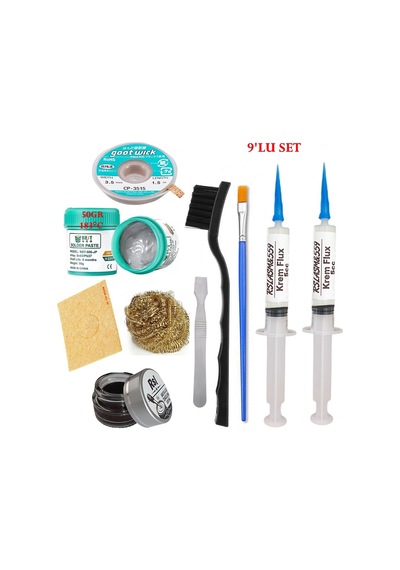 Best Krem Lehim 183 C 50gr Havya Uc Temizleyici Flux Lehim Toplama Cp-3515 Lehim Emme Teli Spatula Seti02