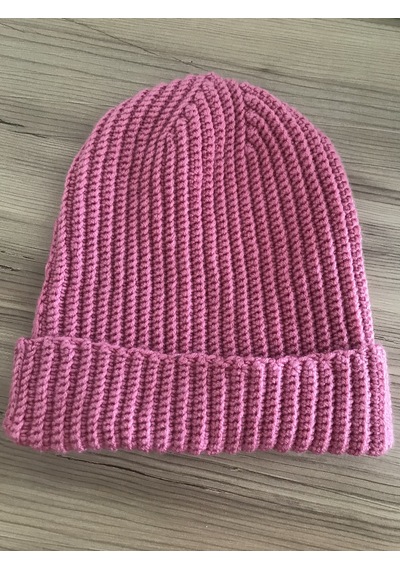 Çocuk Örgü Rus Beresi Pembe