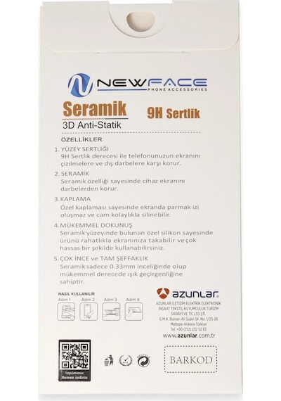 Zengemtx Newface Apple Uyumlu iPhone 16 Pro Max 3d Antistatik Mat Seramik Nano Ekran Koruyucu