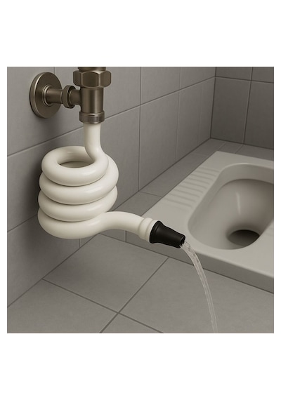 Wc Hortum Matik Taharetmatik Hortummatik Beyaz Yere Değmeyen Wc Duş Hortumu