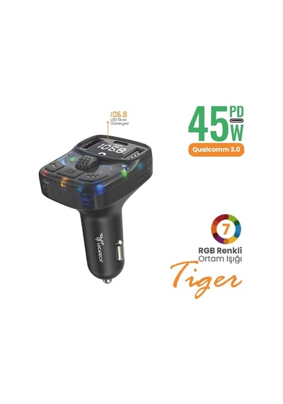 Bluetooth Fm Transmitter Usb Flash Destekli - Net Ses Deneyimi