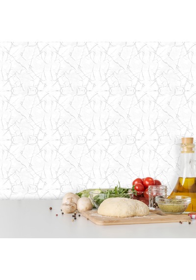Kendinden Yapışkanlı Fayans Kaplama Pvc Karo Silver Desen 60x120 Cm 1 Adet 0,72 M2