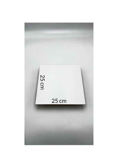 10 Adet 25x25 Cm Mdf Beyaz Pasta Altlığı Tıny Wonders Beyaz / Kahverengi