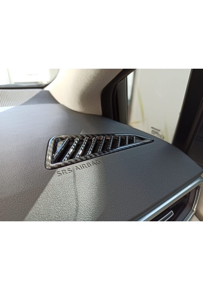 Toyota Corolla Uyumlu 2019-2022 Ön Menfez Kaplama Karbon (422669838)