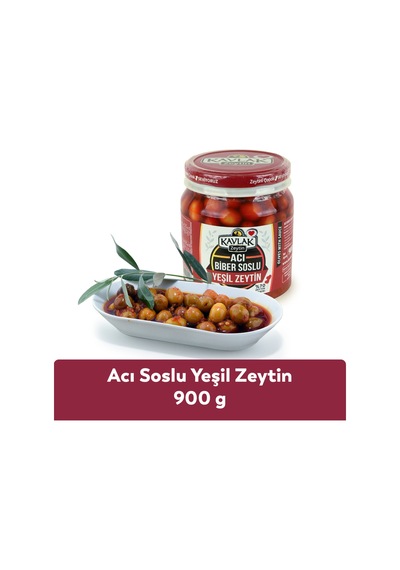 Soslu Kırma Yeşil Zeytin 900 Gr