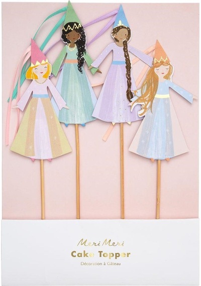 Meri Meri - Magical Princess Cake Toppers - Büyülü Prenses Pasta Süsleri Tüm Yaşlar