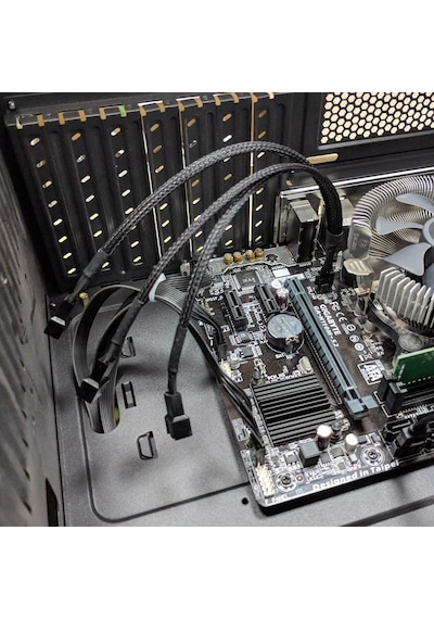 1 To 3 Çoğaltıcı 25cm Fan Uzatma Kablosu Y Tip 4 Pin 3 Pin Bilgisayar Kasa Anakart Ekran Kartı Soğut