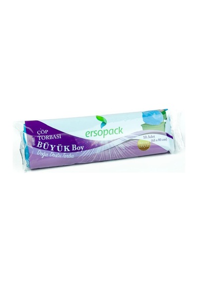 Ersopack Evsel Büyük Boy Çöp Torbası Mavi 65 x 80 CM Ersopack Evsel Büyük Boy Çöp Torbası Mavi 65 x 80 CM