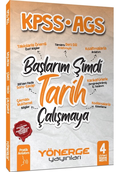 2026 Kpss Ags Başlarım Şimdi Tarih Çalışmaya Pratik Anlatımlı 4 Deneme Hediye