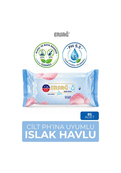 Islak Havlu 85 Adet Tekli