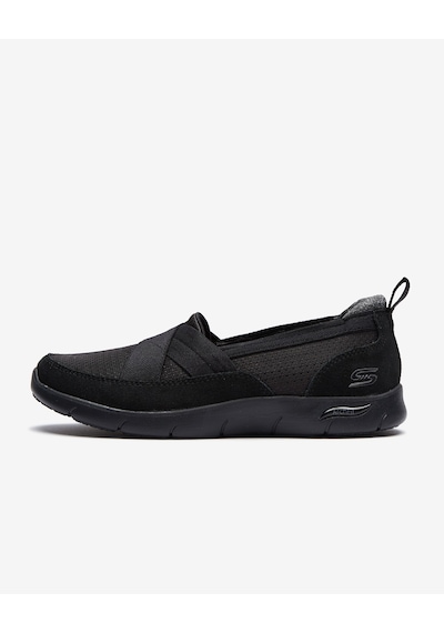 Skechers Arch Fit Refine Kadın Siyah Günlük Ayakkabı 104270 Bbk Siyah