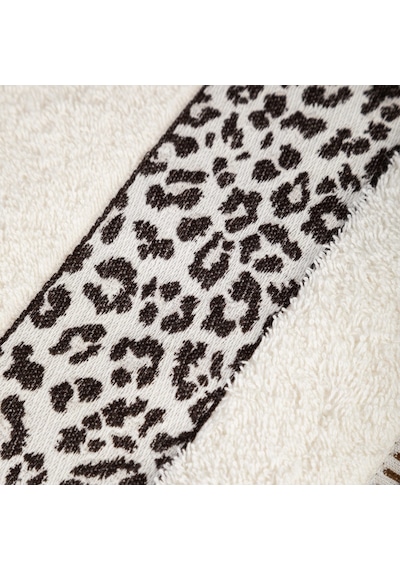 Mudo Home Penelope Leopar Yüz Havlusu 50x80 Beyaz