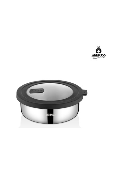 Nova 2 Parça Paslanmaz Çelik Saklama Kabı 18 Cm Sku: Smgstk642b318680 Açık