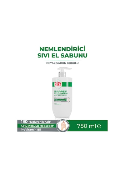 Lexroo Nemlendirici Sıvı Sabun 750 Ml Beyaz Sabun 16d Hyaluronik Asit, Provitamin B5