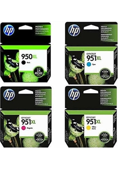HP 950XL/951XL 4 Renk Kartuş Seti