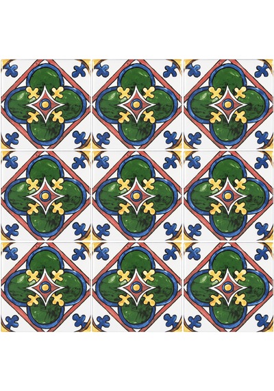 Can Seramik – 10x10 Cm. Cç-116 Kütahya Çini Karo 5'li 1 Paket