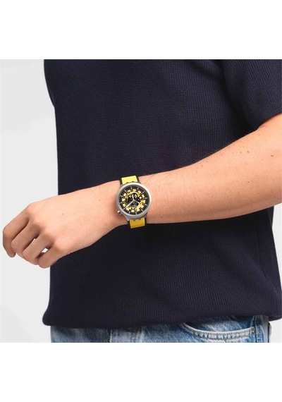 Swatch Sb07s109 Bolden Yellow Kadın/erkek Kol Saati Metal
