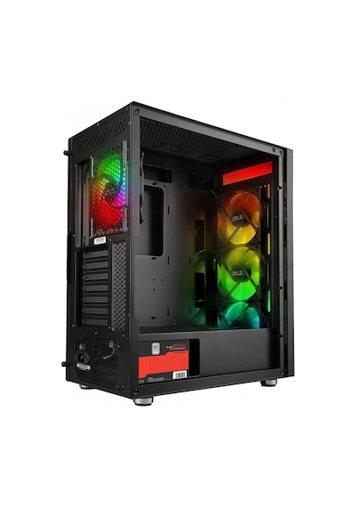 Powerboost Pb-p3701b Atx Argb Fan 80+ Siyah 650w Gamıng Kasa