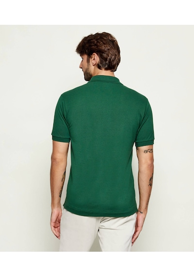 Lacoste Erkek Klasik Pike Kumaş Polo T-shirt Koyu Yeşil