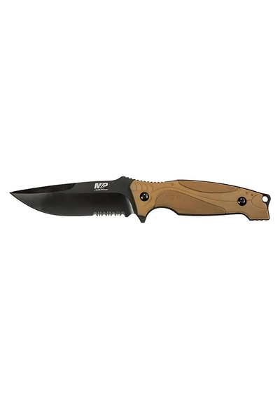 Smith Wesson M&p M2.0 Shield Clip Point Fde Oxide Fixed Blade Taktik Kamp Bıçak 1085882 Kahverengi