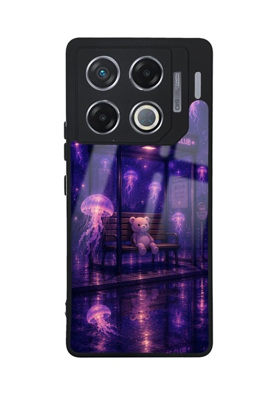 İnfinix Gt 20 Pro Moonlit Jelly Stop Tasarımlı Glossy Telefon Kılıfı Blue