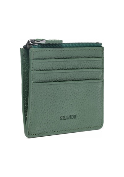 Flother Timsah Yeşili Cüzdan & Kartlık Unisex 820 Grande Deri Cüzdan Kartlık Yeşil