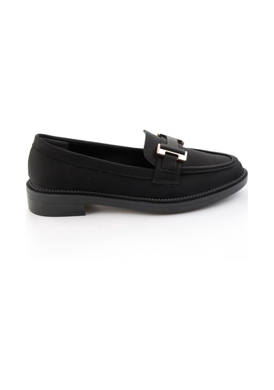 Bambi Siyah Kadın Loafer Ayakkabı K01216100071 Siyah