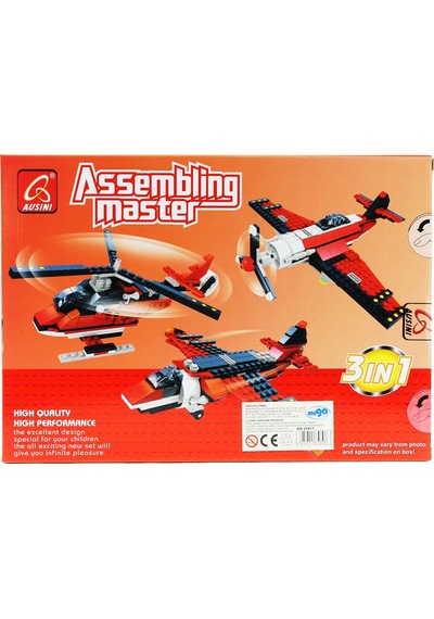 Ausini Assembling Master 3 İn 1 265 Parça Hava Araçları Seti