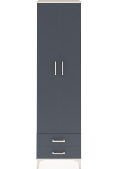 Arges Dolap 5 Raflı 2 Çekmeceli 2 Kapaklı 60x30x221 Aytaşı-an... Aytaşı
