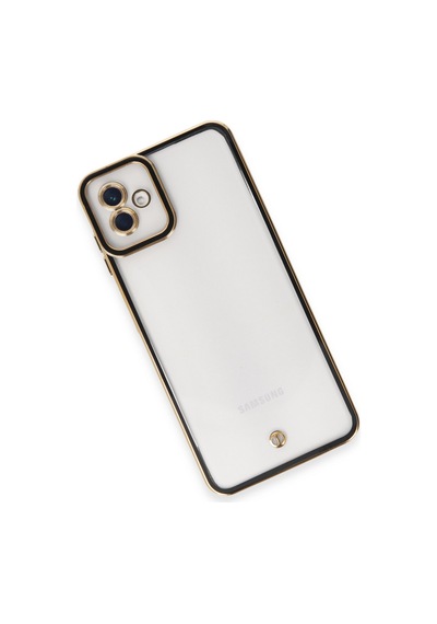 Samsung Uyumlu Galaxy A04 Uyumlu Kılıf Liva Lens Silikon - Siyah