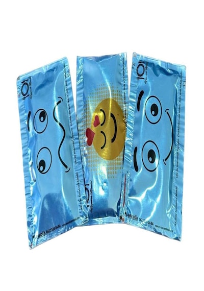 Tek Kullanımlık Islak Mendil 1000 Adet 6x10 CM Emoji Baskılı