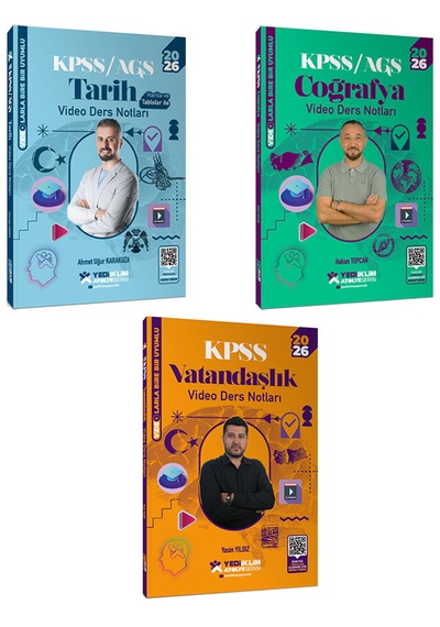 Yediiklim 2026 Kpss Atölye Serisi Genel Kültür Tarih Coğrafya Vat