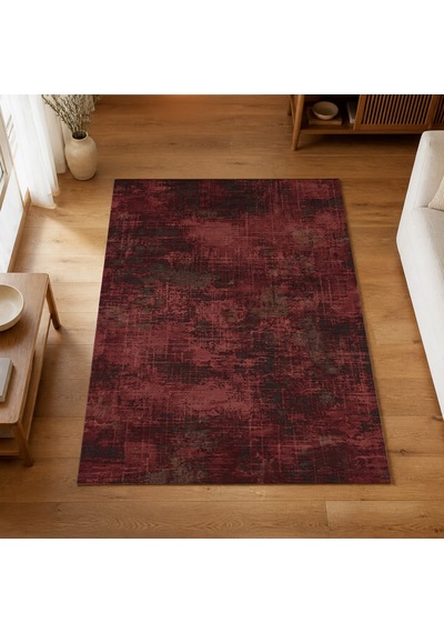 Kartela Halı Alea Halı Jüt Taban Dokuma Halı Bordo - 200 X 300 Cm