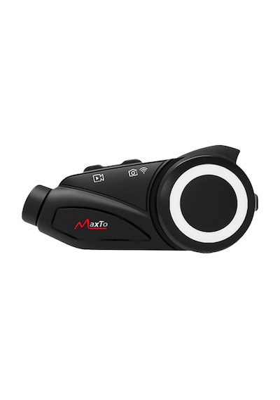 Ayt Powermaster Maxto M3 Motosiklet Bluetooth Intercom Kulaklık Motosiklet Kask Kamerası Cep Telefonu Konuşma Özellikli