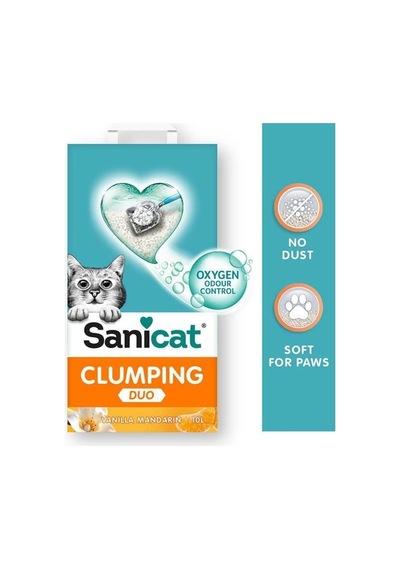 Duo Vanilya Ve Mandalin Kokulu Doğal Kedi Kumu 2x10lt