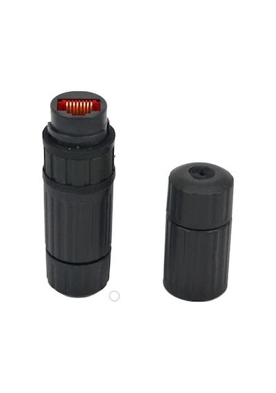 Ip68 Rj45 8P/8C Ara Konnektör Endüstriyel Su Geçirmez Dış Ortam