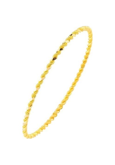 Bilezikhane İşçiliksiz 22 Ayar Ikili Burma Bilezik 20 Gram