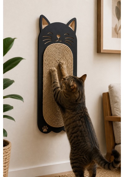 Zemin Ve Duvara Uyumlu Kedi Kulaklı Kedi Tırmalama Tahtası