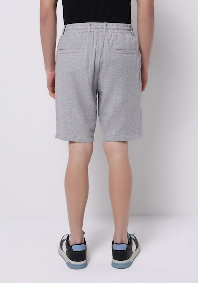 Colin's Colins Regular Fit Orta Bel Düz Erkek Keten Karışımlı Gri Şort Cl1074083 Q1.v2 Gra Gri