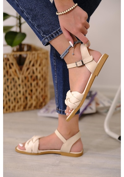 Antonia Örgü Model Kadın Sandalet 001