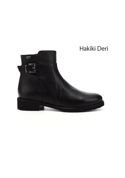 Gönderi(R) Gönderi R Kadın Siyah Fermuarlı Kauçuk Taban Hakiki Deri Bot Dkzb61346460 Siyah
