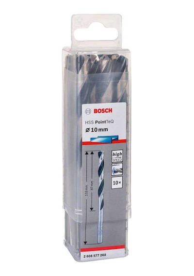 Bosch HSS-PointeQ Metal Matkap Ucu 10,0 mm 10lu