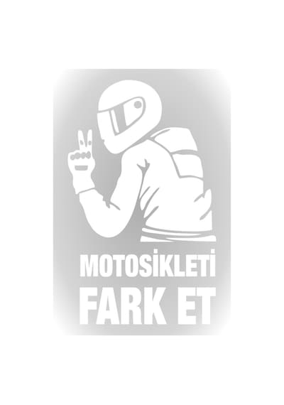 Motosikleti Fark Et Oto Araba Cam Motosiklet Sticker Beyaz 15Cm