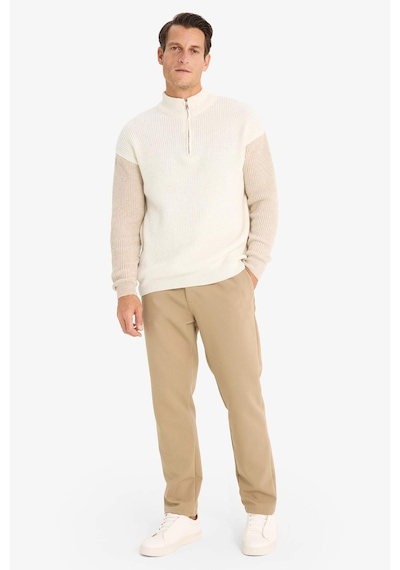DeFacto Regular Fit Normal Kesim Kumaş Pantolon Cepli Düz Paça E2937AX24WNBG198