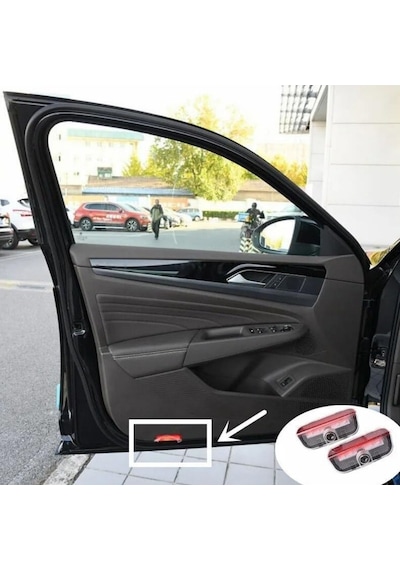 Volkswagen Vw Eos 2006 2007 2008 2009 2010 Uyumlu Kapı Altı Led Logo Projektörü 3 Boyutlu Hayalet Karşılama Işığı Lazer Işık Geçmeli