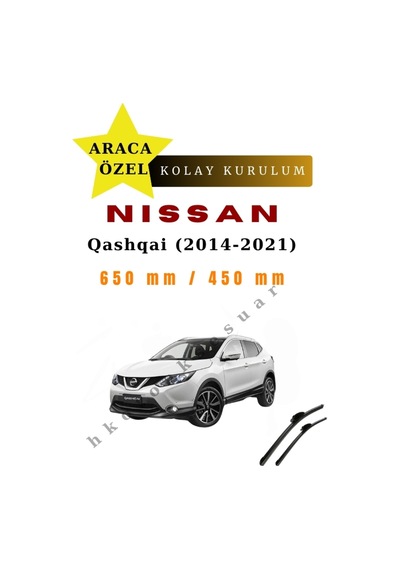 Nissan Qashqai 2014-2021 Araca Özel Silecek Ön İki