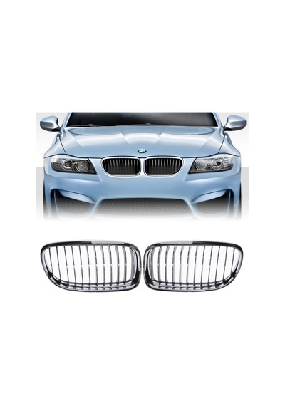 Ön Panjur Full Krom Set Bmw E90 Lci 2008 2011