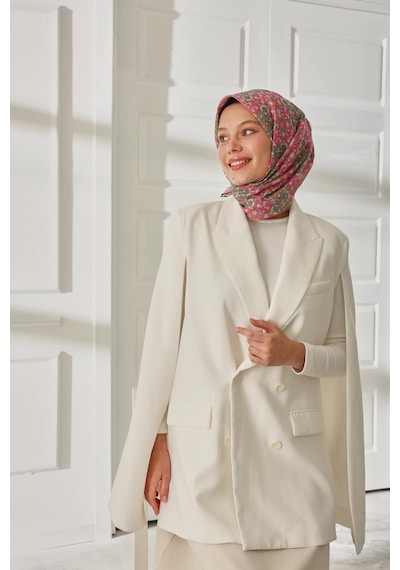 Silk Home Soft Eşarp 73093-28 Pembe, Yeşil, Turuncu, Taş